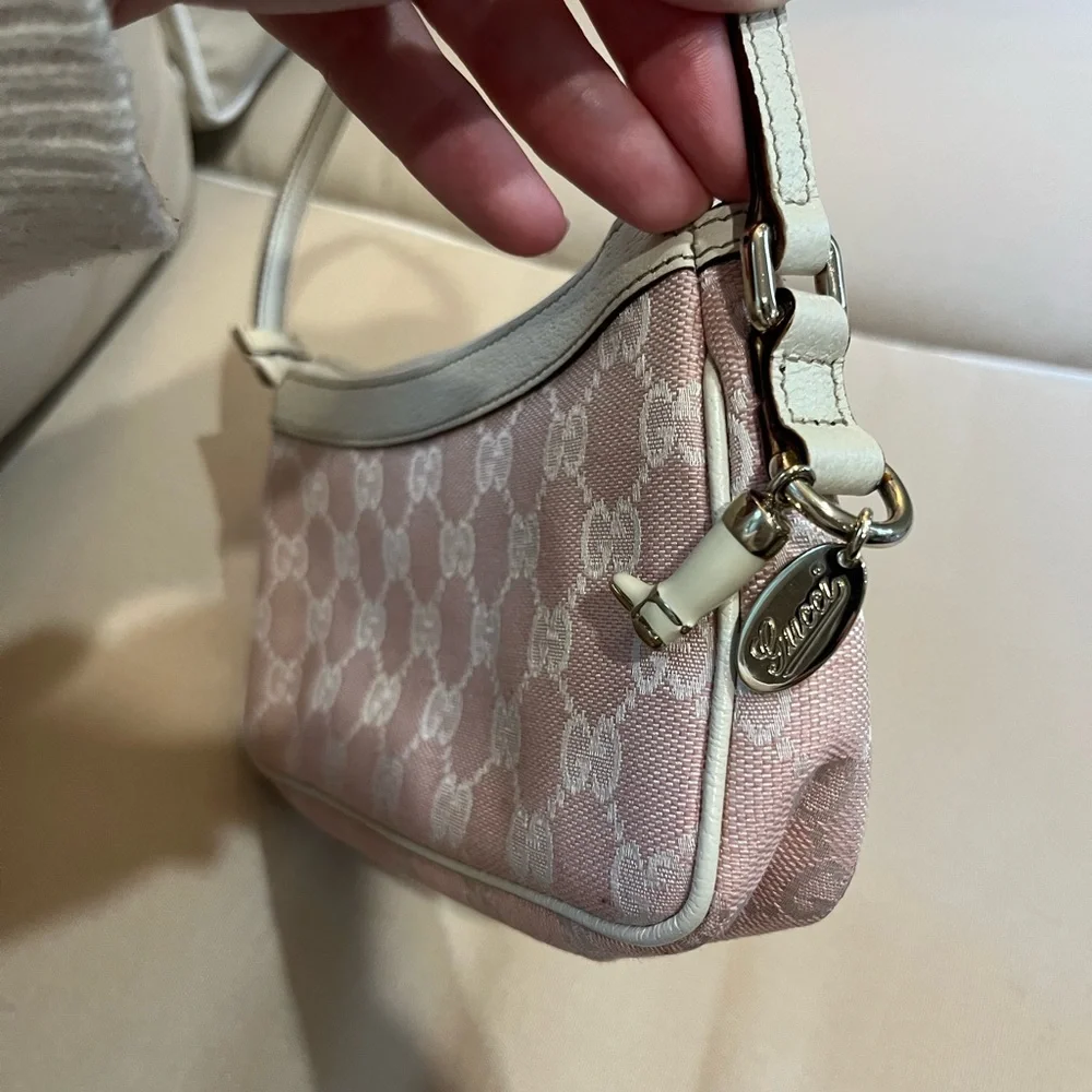 Gucci Pink Cowboy Boot Charm Pochette Bag - Picture 10 of 13